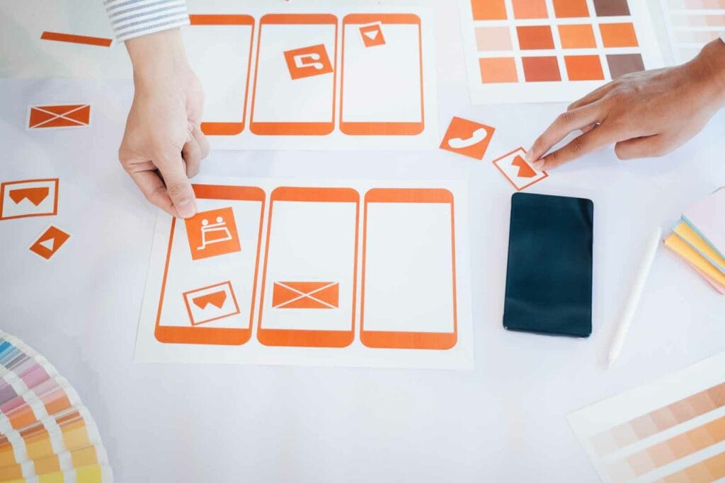 ux ui and programming development technology.